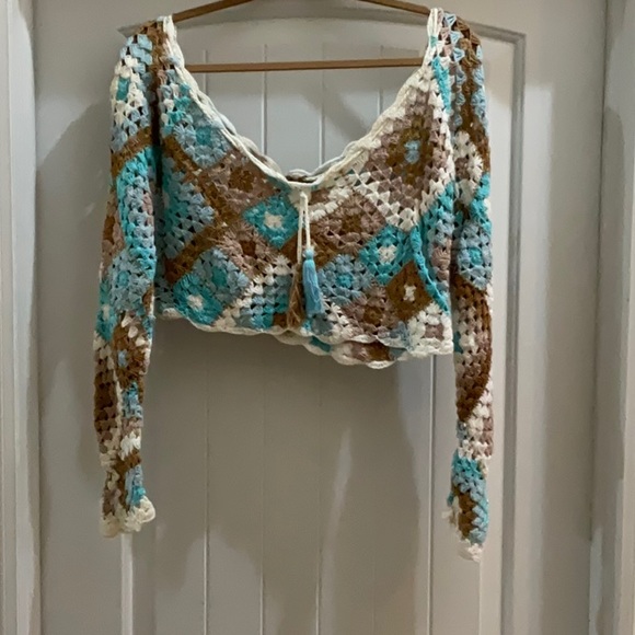 🌸SPELL🌸 Carnaby Crochet Top S/M - Picture 3 of 8